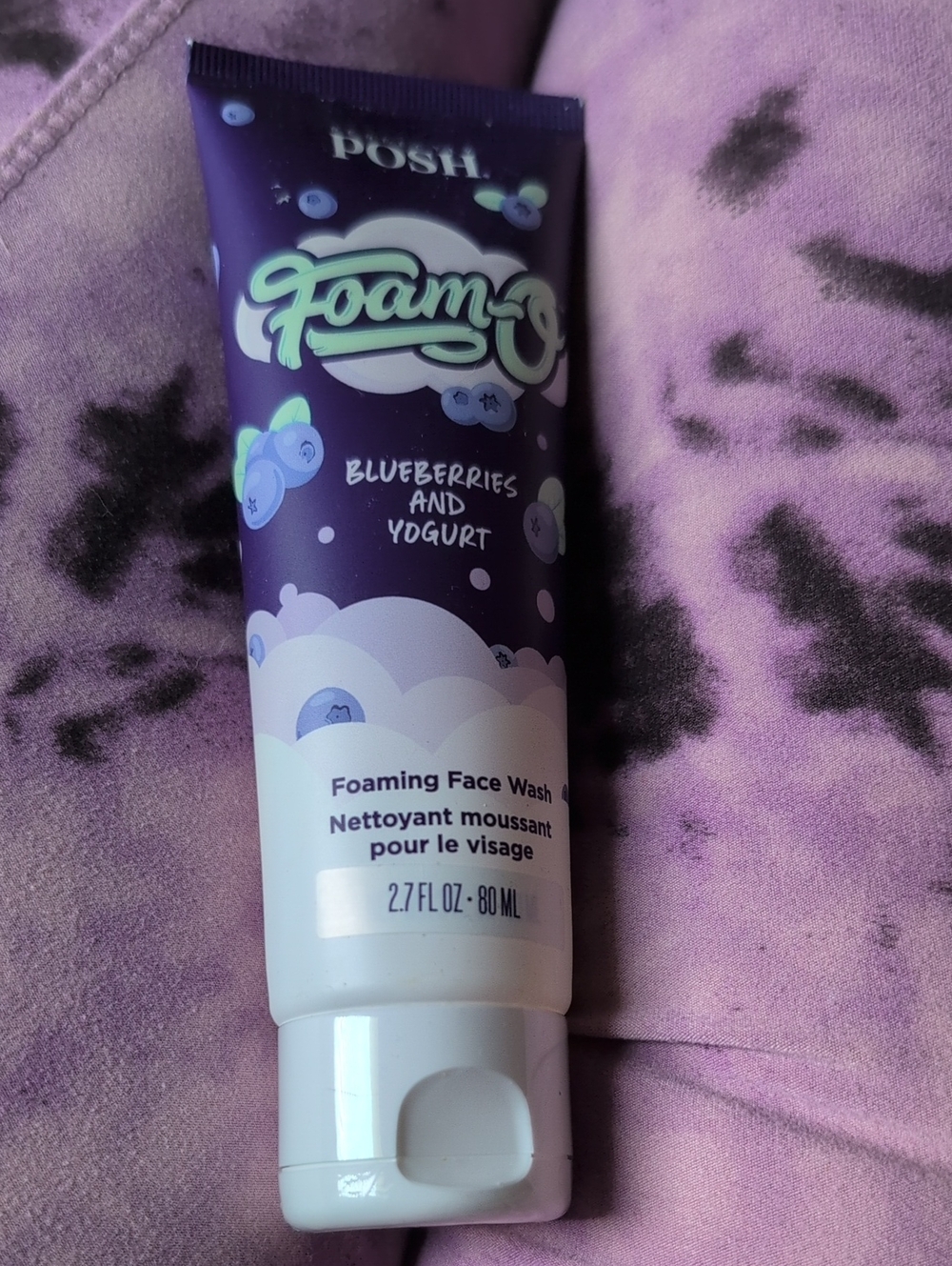 Posh Foam-O Blueberries and Yogurt Foaming Face Wash - Purple
